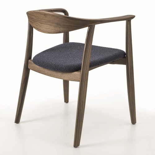 Chaise 163 - Frida - Porada wood chair with ergonomic design - Pacific Compagnie.