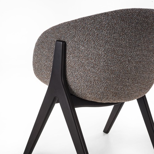 Chaise 163 - Lambda - Chaise en bois lambda pour salle à manger - Pacific Compagnie.