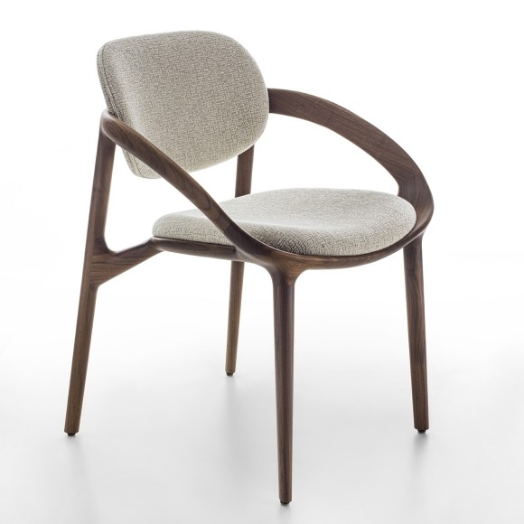 Chaise 163 - Molly - Chaise en bois avec pieds en bois massif - Pacific Compagnie.