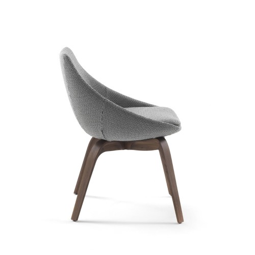 Chaise 163 - Penelope - Traditional wood chair in natural finish - Pacific Compagnie.