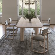 Chaise 163 - Serena - Wooden chair with sleek design - Pacific Compagnie.