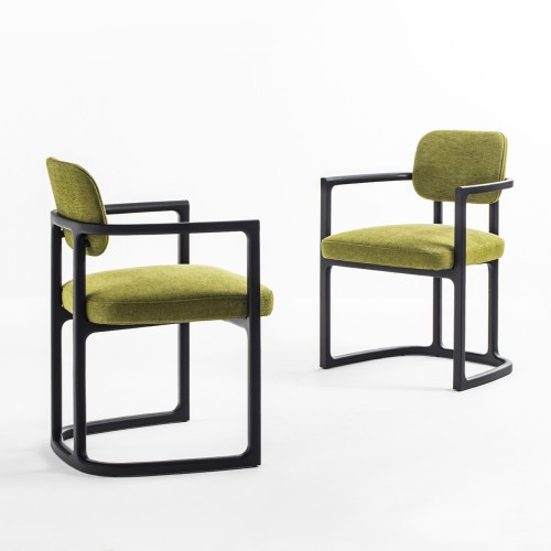 Chaise 163 - Serena - Comfortable wood chair with classic style - Pacific Compagnie.