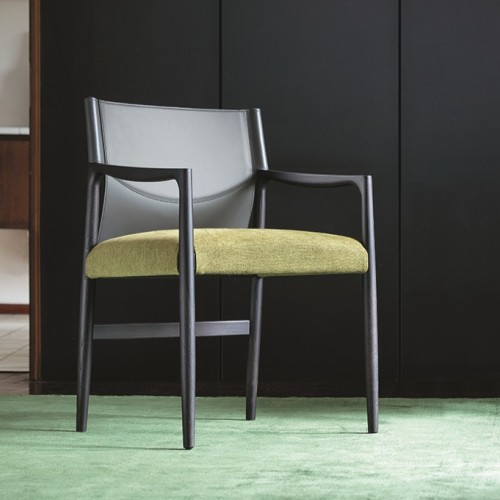 Chaise 163 - Sveva - Wooden chair with sleek design - Pacific Compagnie.