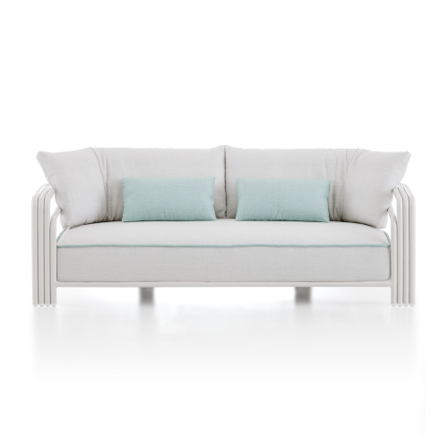 Canapé 150 - Capri - Luxury outdoor sofa in sand metal finish - Pacific Compagnie.