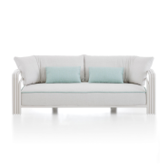 Canapé 150 - Capri - Luxury outdoor sofa in sand metal finish - Pacific Compagnie.