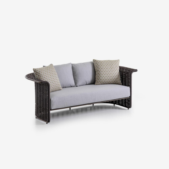 Canapé 150 - Marina 180 - Bronze metal garden lounge with modern design - Pacific Compagnie.