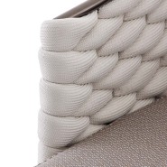 Chaise 150 - Afrodite - Luxury outdoor chair in bronze metal and beige rope, perfect for patio relaxation - Pacific Compagnie.