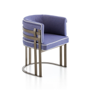 Chaise 150 - Arena - Outdoor chair with bronze metal frame and modern style - Pacific Compagnie.
