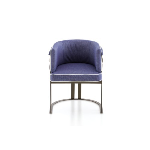 Chaise 150 - Arena - Comfortable luxury outdoor chair in outdoor bronze metal - Pacific Compagnie.