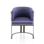 Chaise 150 - Arena | Chaise en métal bronze pour un décor de jardin de luxe - Pacific Compagnie.
