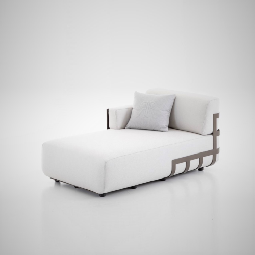 Canapé 150 - Dafne - Luxury outdoor sofa in bronze aluminum finish - Pacific Compagnie.