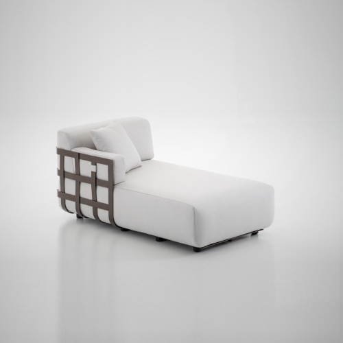Canapé 150 - Dafne - Bronze aluminum garden lounge with modern design - Pacific Compagnie.