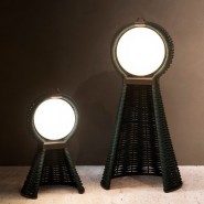 Éclairage 150 - Eos - Luxury outdoor bronze lighting with grey rope details - Pacific Compagnie.