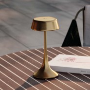 Éclairage 150 - Wanda - Luxury outdoor lighting fixture in brushed brass with 22 diameter - Pacific Compagnie.