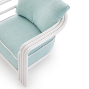 Fauteuil 150 - Capri | Fauteuil en métal sable extérieur pour un style élégant - Pacific Compagnie.