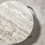 Table basse 150 - Apollo - Outdoor bronze metal coffee table with minimalist design - Pacific Compagnie.