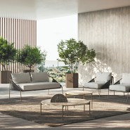 Table basse 150 - Apollo - Small luxury outdoor coffee table in Outdoor Bronze Metal - Pacific Compagnie.