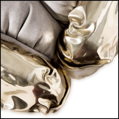 145 - Gold Safe - Fauteuil cuir gris - Pacific Compagnie.