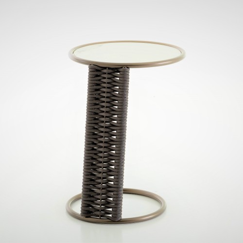 Table d'appoint 150 - Sun - Table d'appoint en laiton brossé de couleur métal bronze - Pacific Compagnie.