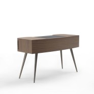 Coiffeuse 163 - Micol - Modern dressing table in wood and metal finish - Pacific Compagnie.