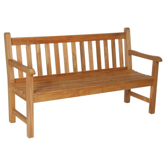 Banc 139 - Felsted - Natural teak bench with solid wood construction, perfect for indoor or garden seating - Pacific Compagnie.
