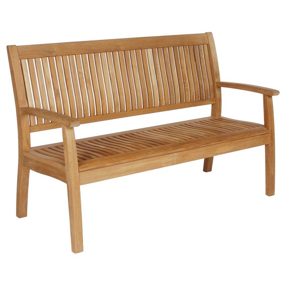 Banc 139 - Monaco - Banc 139-Monaco en teck naturel, version petite (120 cm) - Pacific Compagnie.