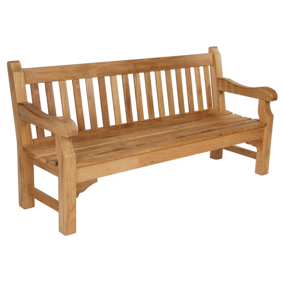 Banc 139 - Rothesay - Banc en teck massif, version grande (L240×H90×P65) - Pacific Compagnie.