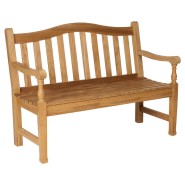 Banc 139 - Waveney - Natural teak bench with solid wood construction, perfect for indoor or garden seating - Pacific Compagnie.