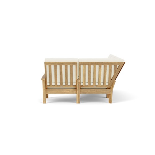 Canapé Modulaire 139 - Haven - Full seating layout showing modular configuration, solid teak frame - Pacific Compagnie.