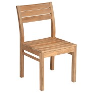 Chaise 139 - Bermuda - Elegant solid teak chair, versatile height options, perfect for indoor/outdoor décor - Pacific Compagnie.