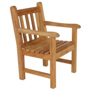 Fauteuil 139 - Felsted - fauteuil en teck naturel, design épuré - Pacific Compagnie.