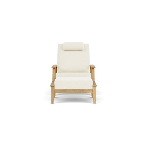 Fauteuil 139 - Haven - natural teak armchair with solid wood frame, perfect for indoor lounge - Pacific Compagnie.