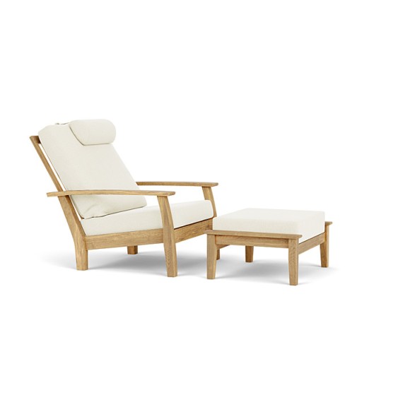 Fauteuil 139 - Haven - premium natural teak armchair, robust solid wood, stylish home décor piece - Pacific Compagnie.