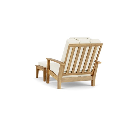 Fauteuil 139 - Haven – silhouette épurée, teck massif, couleur naturelle – Pacific Compagnie.