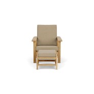 Fauteuil 139 - Mission – siège ergonomique teck naturel, style contemporain – Pacific Compagnie.