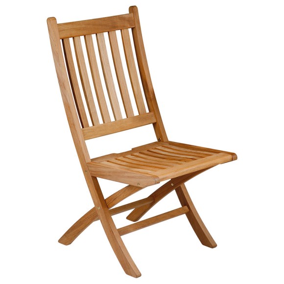 Fauteuil pliant 139 - Ascot - Fauteuil pliant en teck naturel, design élégant - Pacific Compagnie.