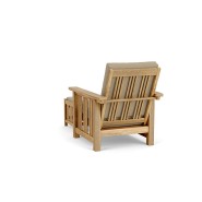 Repose - pieds 139-Mission - Repose-pieds 139-Mission avec dimensions 45,7×35,7×45,7 cm, teck naturel - Pacific Compagnie.