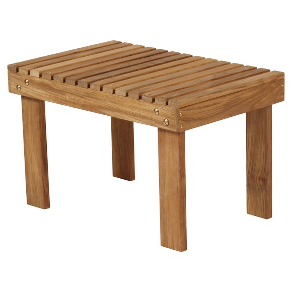 Table d'appoint 139 - Adirondack - Natural teak side table, solid wood, compact 62 cm wide, perfect for indoor décor - Pacific C