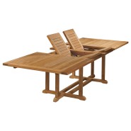 Table de repas Extensible 139 - Arundel - Table à manger extensible en teck naturel, style Arundel - Pacific Compagnie.