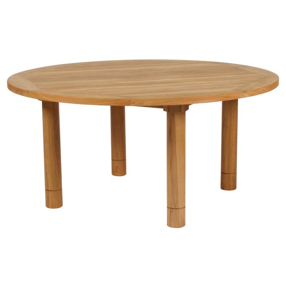Table de repas 139 - Drummond - Table ronde teck massif 185 cm - Pacific Compagnie.