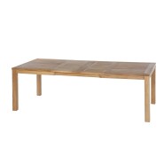 Table de repas Extensible 139 - Linear - Natural teakwood extendable dining table, 155‑230 cm wide, solid wood finish - Pacific 