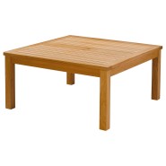 Table de repas 139 - Haven - Solid teak dining table with natural finish, 100 cm square – Pacific Compagnie.