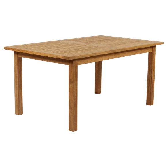 Table de repas 139 - Monaco - Natural teak dining table, solid wood, 150 cm wide - Pacific Compagnie.