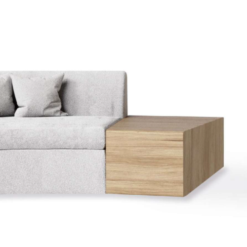 Canapé 39 - Ameba Curved – design courbé en bois de hêtre, version compacte – Pacific Compagnie.