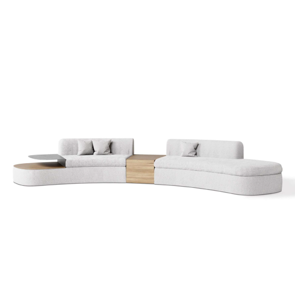 Canapé 39 - Ameba Curved – style contemporain, taille grande, plusieurs coloris – Pacific Compagnie.