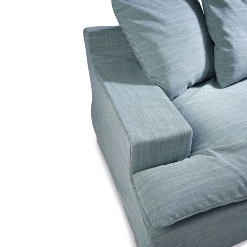 Canapé 39 - Bahamas - Canapé 39-Bahamas version grande (L) en tissu, cadre en bois de hêtre, plusieurs coloris, confort premium 