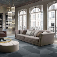 Canapé 39 - Charles XXL - Luxurious XXL sofa with solid wood legs, high‑density foam comfort and a range of colour choices to ma