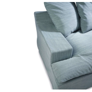 Canapé Modulaire 39 - Bahamas – version cuir premium, assise spacieuse et design élégant – Pacific Compagnie.