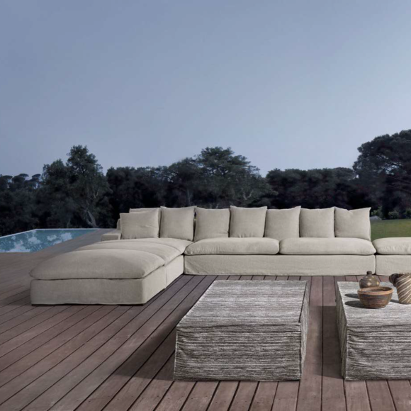 Canapé Modulaire 39 - Bahamas – version tissu doux, couleur personnalisable, idéal salon moderne – Pacific Compagnie.