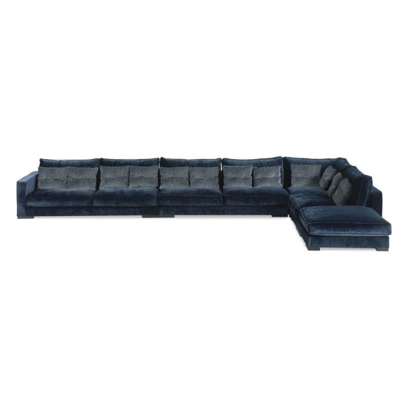 Canapé Modulaire 39 - Picadilly - stylish modular couch featuring premium foam seating, adaptable layout, and natural wood accen